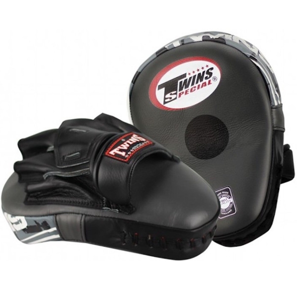 TWINS CURVED FOCUS MITTS - BLACK/
