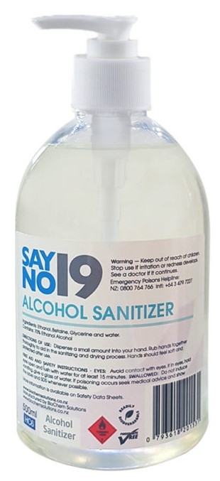 Say no 19 Alcohol Hand Sanitiser 500ml