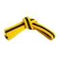 Yellow Karate Belt Black Stripe